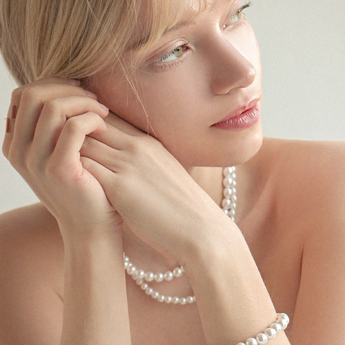 Summer Sale Special + Free Shipping ★ <font color="red">14K ★<br> Necklace/bracelet/Earring SET</font><br> BB pearl SET (4mm, 6mm, 8mm) SET0379