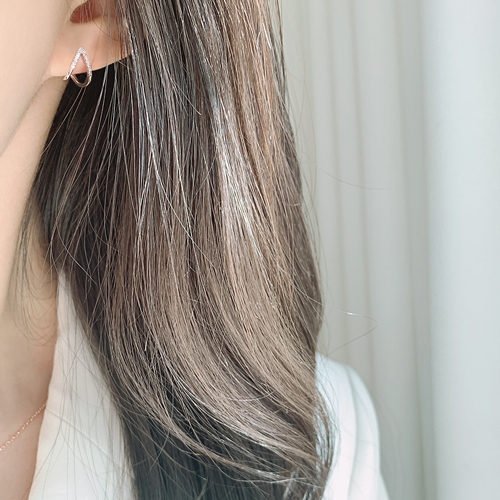 Summer Sale Special<br> <font color="red">14k★</font><br> Lim Ji-yeon sponsored product<br> Pure Simple Earring EA1660