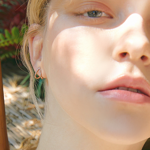 Summer Sale Special<br> <font color="red">14k★</font><br> Lim Ji-yeon sponsored product<br> Pure Simple Earring EA1660