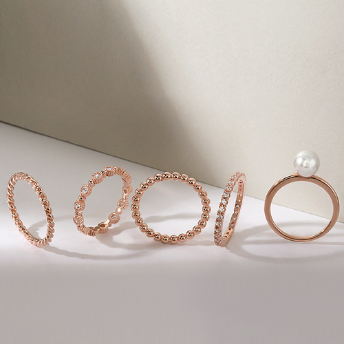 March Spring Special Price + Free Shipping★<br><font color="red"></font> Sponsored by Son Ye-jin<br> Boulder 5SET layered Ring (size 11-17)<br> RA0355