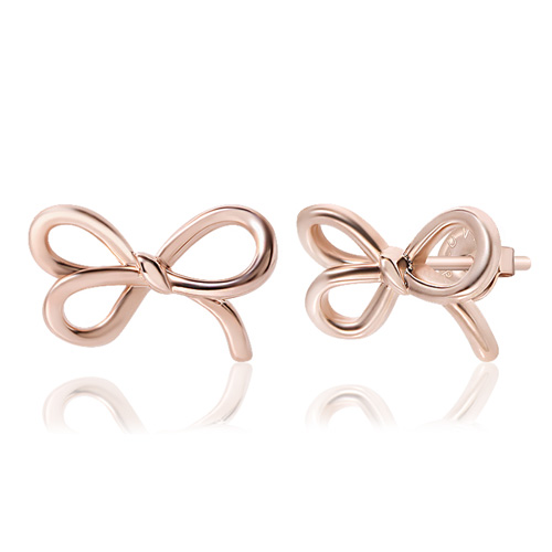 Free summer special price + free shipping★<br> <font color="red">14K★</font><br> Atifrang Bowknot Earring<br> EA3121
