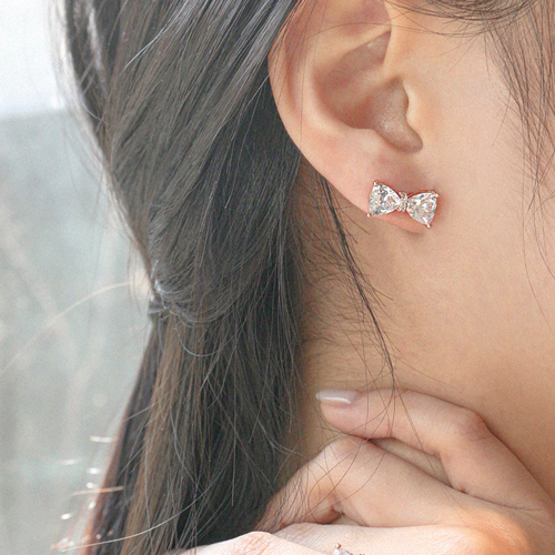 Summer Sale Special + Free Shipping★<br> <font color="red">14K★</font><br> Bonita Bowknot Earring<br> EA2896