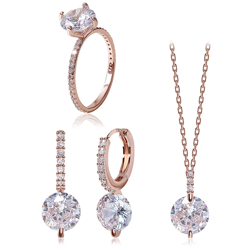 Special price for one day only♥Free shipping<BR> <font color="red">14k gold★</font><br> Diamond One Stone SET<BR> SET0071 Korea