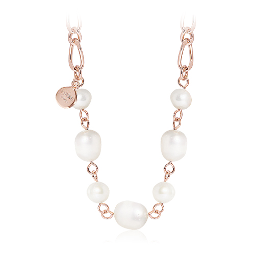 May Spring Special + Free Shipping★<br> <font color="red">primium freshwater pearl</font><br> Oria freshwater pearl chain Necklace<br> NA0579 Korea