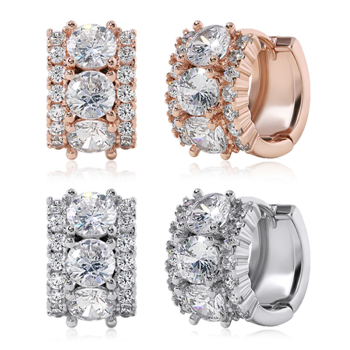 New arrivals 50% off ★Free shipping<br> <font color="red">'IU/Somi' outfit★</font><br> 14K★<br> Bling Shine One Touch Ring Earrings EA0818