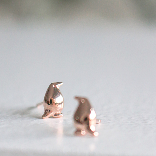 May Spring Special ★Free Shipping<br> <font color="red">92.5 Silver★</font><br> Penguin Mini Earring<br> EA0039_A