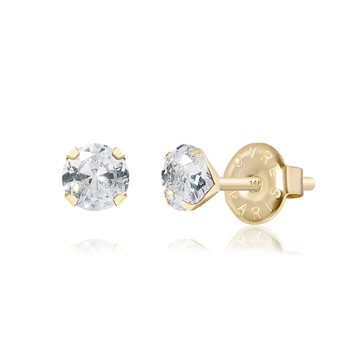 May Spring Special + Free Shipping★<br> <font color='red'>All 14K gold★</font><br> Conde Mini Earring<BR> EA1226