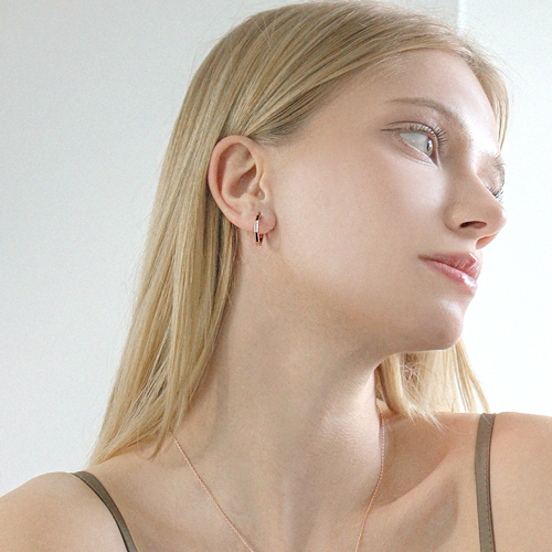 May Spring Special + Free Shipping★<br> <font color="red">14k gold★</font><br> Taminuar One Touch Ring Earring<br> EA2429