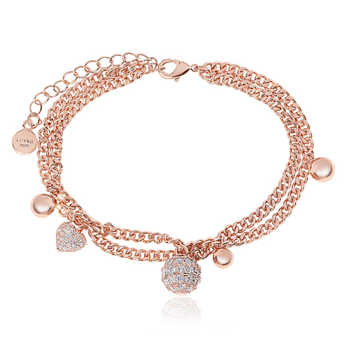 May Spring Special Sale + Free Shipping★<br><font color="red"></font> Bowling layered chain bracelet<br> BA0505