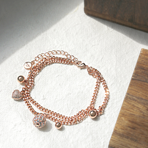 May Spring Special Sale + Free Shipping★<br><font color="red"></font> Bowling layered chain bracelet<br> BA0505