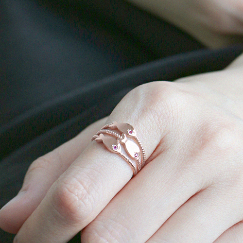 Free Shipping★<br> <font color="red">Total 10K Gold★</font><br> Dorirubi Fish Chain Ring<br> RA0001_R