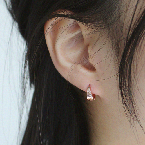 Free Shipping★<br> <font color="red">Total 10K Gold★</font><br> Symphony One Touch Ring Earring<br> EA0011_R