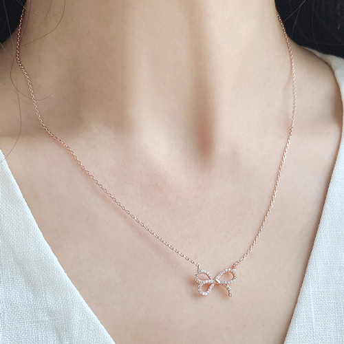May Spring Special + Free Shipping★<br><font color="red"></font> Levian Bowknot Necklace<br> NA0449