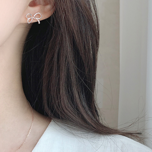 May Spring Special + Free Shipping★<br> <font color="red">14k★</font><br> Levian Bowknot Earring<br> EA2489