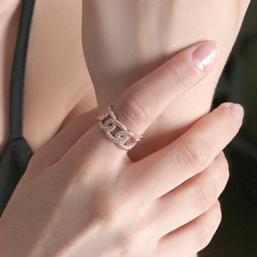 Free summer special price + free shipping★ <font color="red"><br>Blackpink Jisoo's outfit</font><br> Levisia Bold Ring (10-17) RA0473