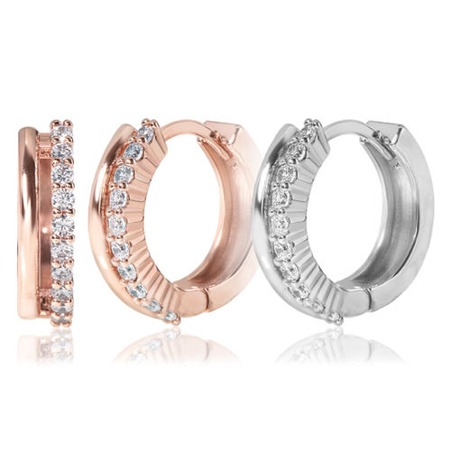 Free summer special price + free shipping★<br> <font color="red">14K★</font><br> Nanette One Touch Ring Earring<br> EA3134