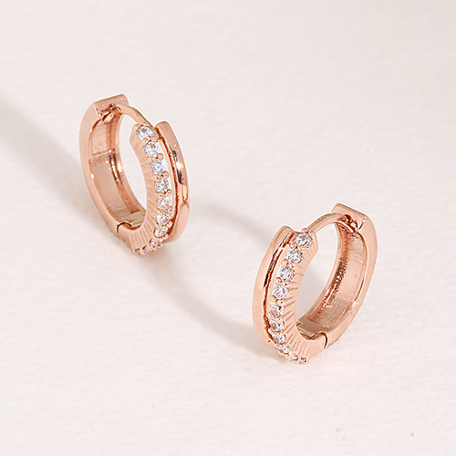 Free summer special price + free shipping★<br> <font color="red">14K★</font><br> Nanette One Touch Ring Earring<br> EA3134