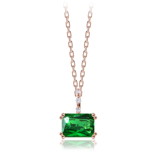 Free summer special price + free shipping★<br><font color="red"> </font>Forest Emerald Necklace<br> NA0379 Korea