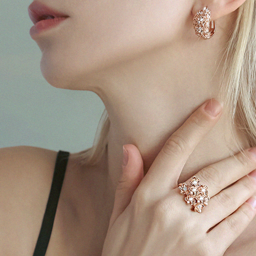 Daily Sale★<BR> <font color="red">♣Garden Series♣</font><br> Flower Basket Ring (free, L)<BR> RA0640