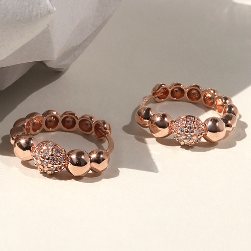 Summer Sale Special + Free Shipping★<br> <font color="red">14k★</font><br> Oberon One Touch Ring Earring<BR> EA2294