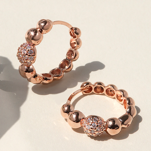 Summer Sale Special + Free Shipping★<br> <font color="red">14k★</font><br> Oberon One Touch Ring Earring<BR> EA2294