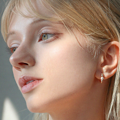 Summer Sale Special + Free Shipping★<br> <font color="red">14k★</font><br> Oberon One Touch Ring Earring<BR> EA2294