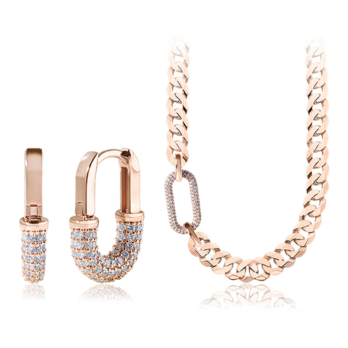 Free summer special price + free shipping★<br> <font color="red">14K★<br> Earring/Necklace SET</font><br> CRATS SET SET0464