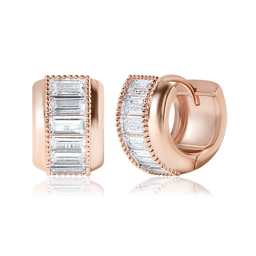 New arrivals 50% off ★Free shipping<br> <font color="red">14K★</font><br> Plain one-touch ring Earring<br> EA0082_A