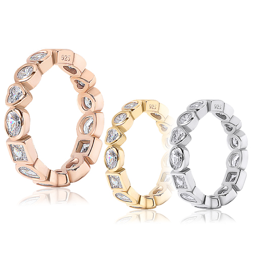 Free summer special price + free shipping★<br> <font color="red">Total 92.5 Silver</font><br> Yegrina Crystal Ring<br> LRA0004