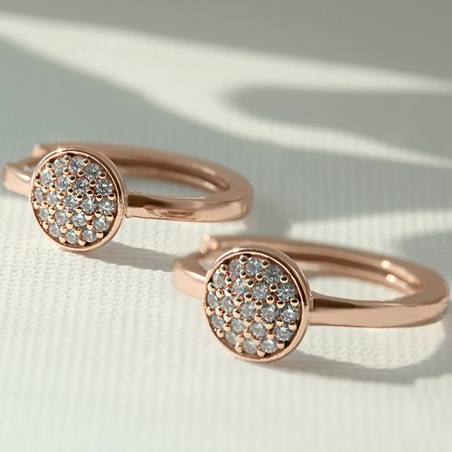 Free summer special price + free shipping★ <font color="red"><br>14K★</font><br> Niel One Touch Ring Earring<br> EA1345