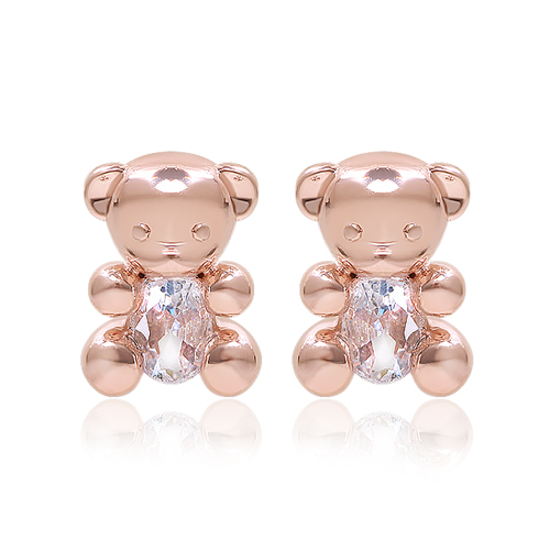 Free summer special price + free shipping★<br> <font color="red">14k★</font><br> Teddy Crystal Earring<br> EA2545