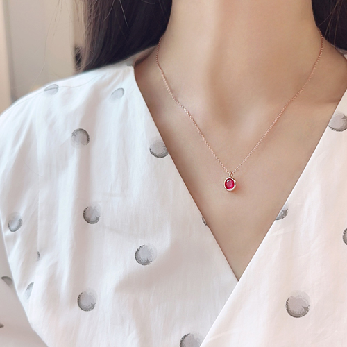 Summer Sale Special + Free Shipping★<br><font color="red"></font> Berry Ruby Necklace<br> NA0572