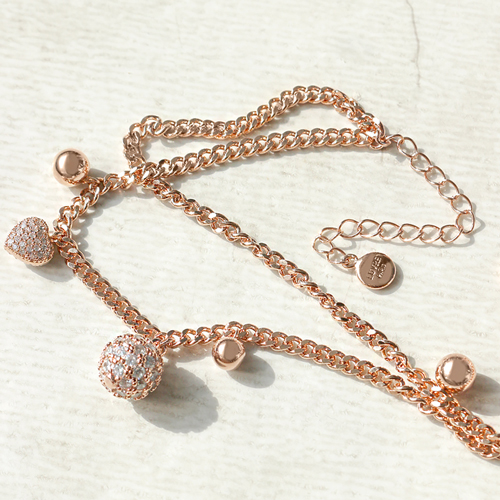 Free summer special price + free shipping★<br><font color="red"></font> Bowling layered chain bracelet<br> BA0505