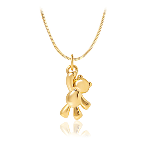 <font color="red">99.9% Pure Gold 24K Gold</font> Necklace<br><font color="red"></font> Honey Bear Snake Chain Necklace<BR> NA0007_J