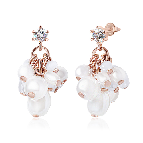 New arrivals 50% off ★Free shipping<br> <font color="red">92.5 Silver★</font><br> Grape pearl Earrings(4mm,6mm)<br> EA3171