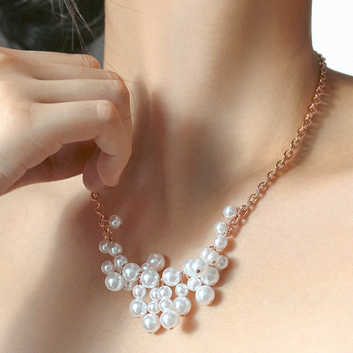 Free summer special price + free shipping★<br> <font color="red">Handmade Grape Bunchpearl</font><br> Grape pearl Necklace(6mm,8mm)<br> NA0650