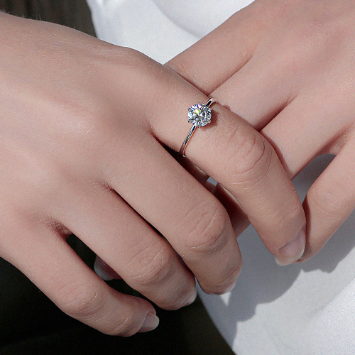 Opening special price 57%★Free shipping<br> <font color="red">92.5 Silver+★</font><br> Moissanite diamond Ring<br> RA0681