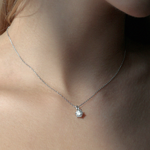 Opening special price 54%★Free shipping<br> <font color="red">92.5 Silver★</font><br> Moissanite diamond Necklace<br> NA0651