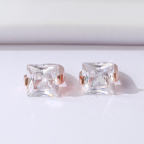 Free summer special price + free shipping★<br> <font color="red">14k gold★</font><br> Cleo Crystal One Touch Ring Earring<br> EA2476
