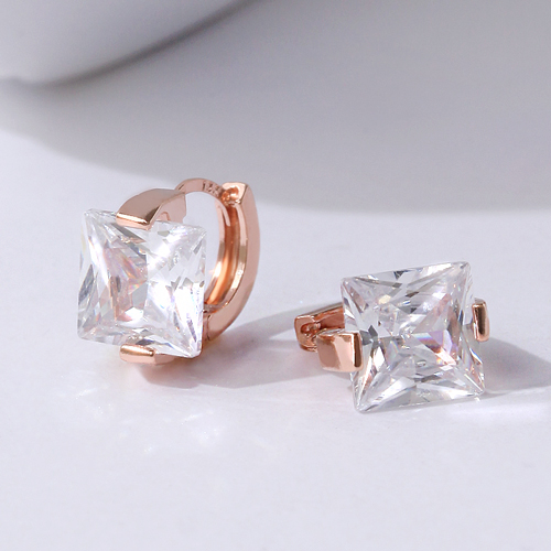 Free summer special price + free shipping★<br> <font color="red">14k gold★</font><br> Cleo Crystal One Touch Ring Earring<br> EA2476