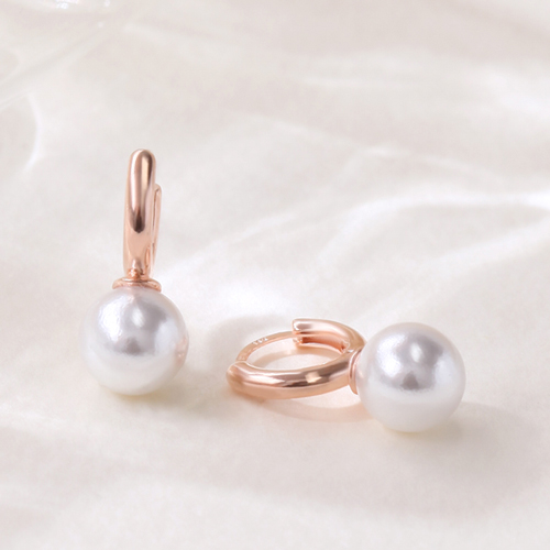 Summer Sale Special + Free Shipping★<br> <font color="red">14k★</font><br><font color="red"></font> Shorty pearl one-touch ring earring EA2515