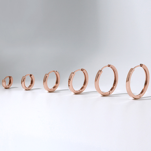 Summer Sale Special + Free Shipping★ <font color="red"><br>14k gold★</font><br> Simple one-touch ring Earring<br> EA1573
