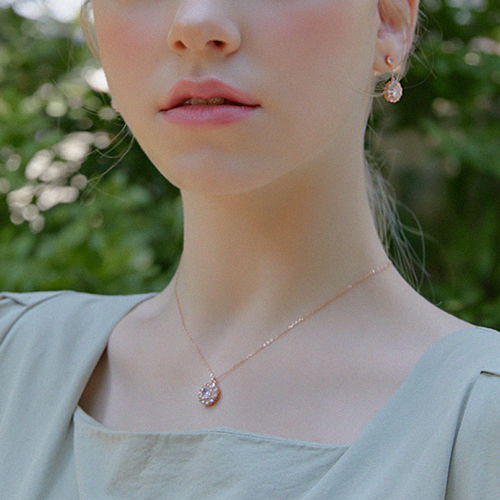Summer Sale Special + Free Shipping★<br><font color="red"></font> Round Crystal Necklace<Br> NA0199