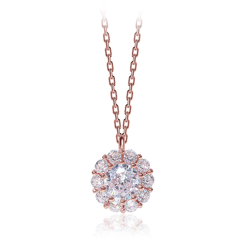 Summer Sale Special + Free Shipping★<br><font color="red"></font> Round Crystal Necklace<Br> NA0199 Korea