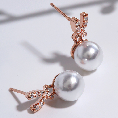 Summer Sale Special + Free Shipping★<br> <font color="red">14K★</font><br> Bunimoa pearl earrings (8mm)<br> EA2811