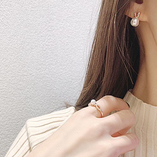 Set Special Sale 68%+Free Shipping<br> <font color="red">14K★<br> Earring/Ring/Necklace SET</font><br> Bunimoa pearl SET SET0304