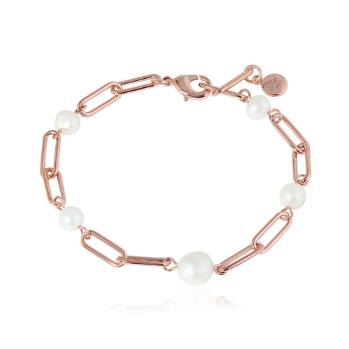Summer Sale Special + Free Shipping★<br> <font color="red">primium freshwater pearl</font><BR> Deol freshwater pearl chain bracelet<BR> BA0472 Korea