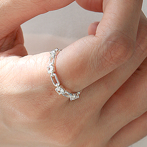Summer Sale Special + Free Shipping★<br> <font color="red">Total 92.5 Silver</font><br> Lumiere Crystal Ring<br> LRA0009