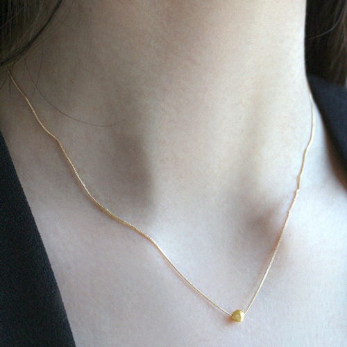 Free shipping★ <font color="green">Made</font> in <font color="red">ITALY</font><br> <font color="red">All 18K gold★<br></font> Sanding chain Necklace<BR> NA0089_B