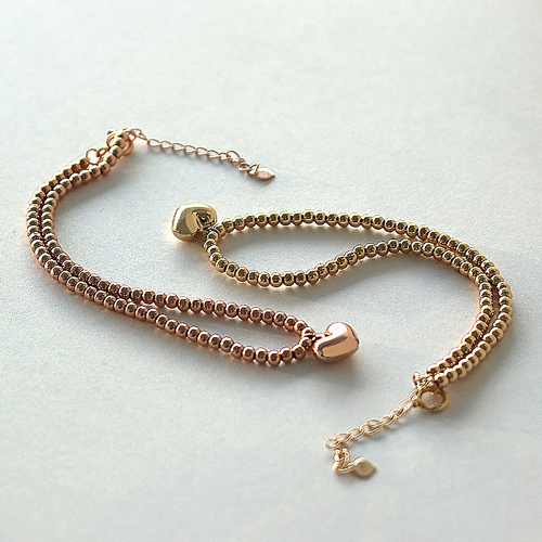 Free shipping★ <font color="green">Made</font> in <font color="red">ITALY</font><br> <font color="red">All 18K gold★<br></font> Belhart bracelet<BR> BA0007_B